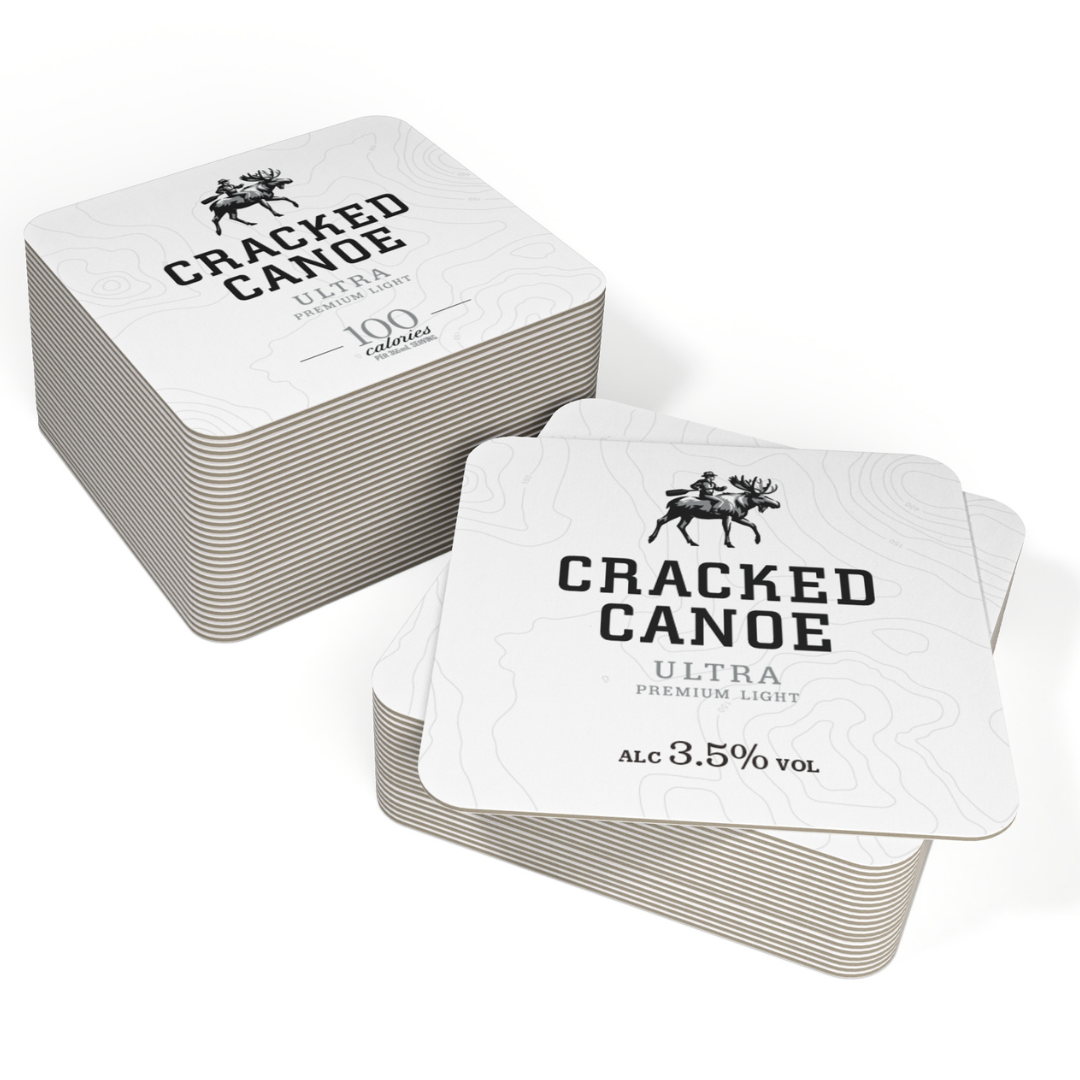 CrackedCanoe Coasters1000/case - CC_COASTER