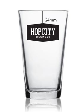 Zenan Hop City 16oz Glass 24/case - HC_16OZGLASS